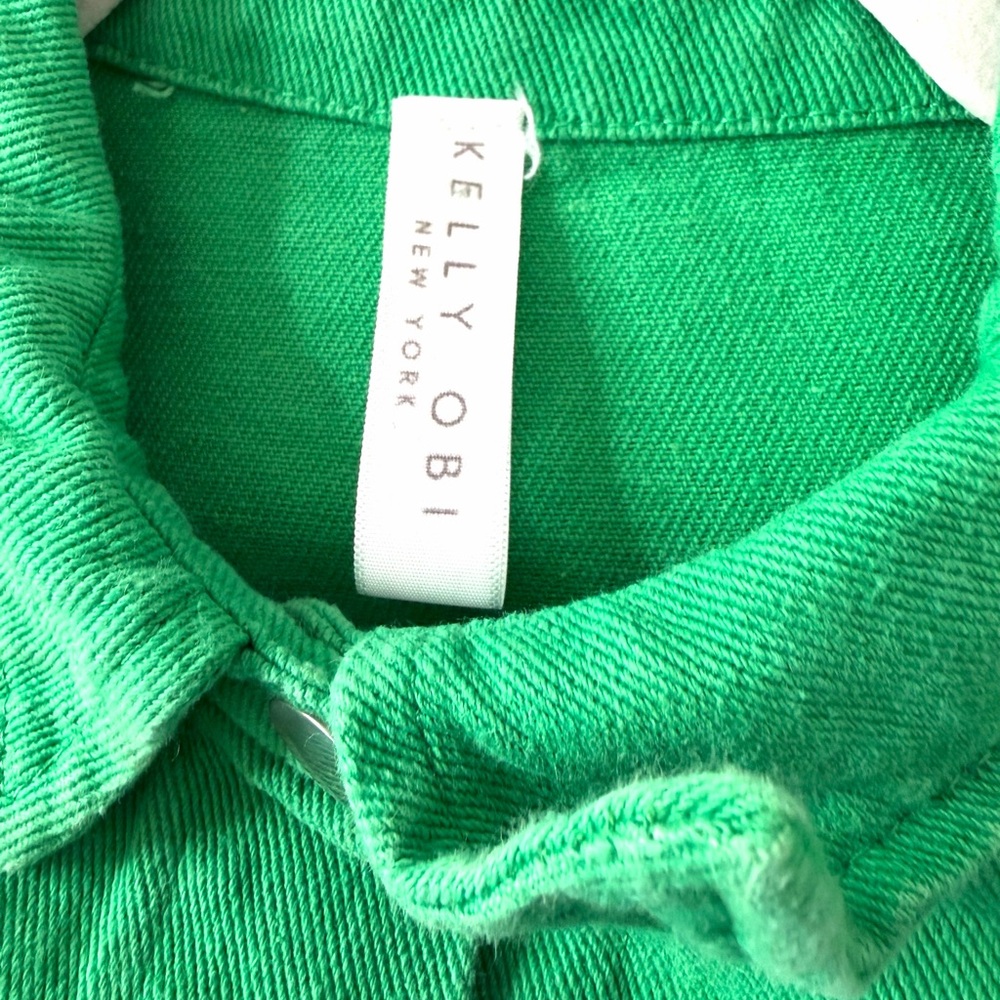 Green Patchwork Women's Jacket - image 2